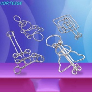 VORTEXGE 3D Metal Puzzle Fun Unlock Toy Diy Personalized Gift 3d Puzzle Wire Brainteasers Games Kong