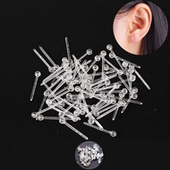 Transparent acrylic silicone lip stud sets - 8mm fake septum piercing accessories