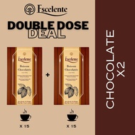 Escelente - Chocolate (Koko) Drink - Mixed Cocoa (Koko) Powder with Ganoderma Extract - [Bundle of 2