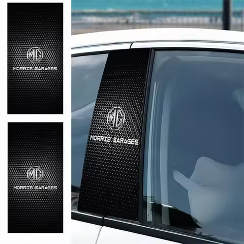 Car Stickers B-Pillar Center Column Decoration Cover Decals Accessorie For MG ZS 5 7 6 Cyberster MG4
