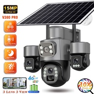 V380 Pro cctv solar outdoor waterproof Camera 4G Sim Outdoor PIR Human Detect Night Vision CCTV