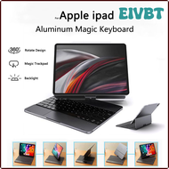 EIVBT Aluminum Magic Keyboard Case For iPad Pro 12.9 11 2018 2020 2021 Air 4 5 10.9 2022 Keyboard Cover Korean Arabic Spanish Russian ASXCB