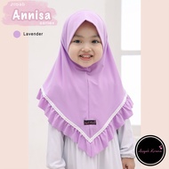 Baby Hijab Annisa Children's/, bergo pashmina jersey t-shirt, ages 2-7 years, sweet and beautiful