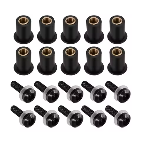 10 Pieces 5MM Windshield Bolt Windscreen Mounting Screw Kit For BMW K1600GT K1600B K1300R R1250RT R1