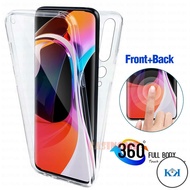 KK Front & Back Degree Full Body Protection Clear Phone Case For Xiaomi Redmi 10 Note 10 9 Pro Max 9