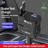 HLINKEY Car Charger Ultra-Fast Charging Type-C Dual Interface + Pd Car Mobile Phone Charger 12v-24v