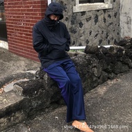 VC7I Needles TRACK Embroidered Ribbon Retro Casual Spring Autumn Loose Trousers Straight Sports Pant