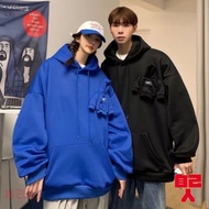 [Own People] Hooded Sweatshirt Sports Top Loose Round Neck University T Men Women Versatile Couple W