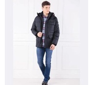 北歐購入 10932元 TOMMY 長版 保暖 羽絨外套 大LOGO 防風袖  騎車 歐美 大衣 外套