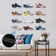 Floating Shoe Display Shelves for Wall Mount Set of 8Clear Acrylic Floating Shelves for Showcase Sne