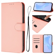 Solid-color Leather flip phone case for OPPO A60 A40 A40M A5 A5i A5X A3X A3 Pro Card slot wallet PU 