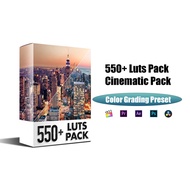 550+ LUTs – Cinematic Pack Color Grading preset For AE,PR, FCPX, Davinci Resolve, Apple motion