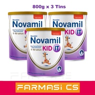 Novalac Novamil KID IT (1-10 years old) 800g x 3 TINS (TRIPLE) EXP:02/2025