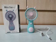 全新卡通手持小風扇連USB 插頭充電器(超輕)