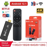 Global 4K TV Stick e Android 12.1 Smart TV98 Media Dual 2.4G 5G Wifi 8GB and 128GB 4K HD