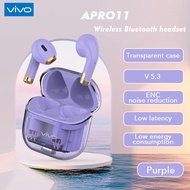 Bán Chạy Nhất A11 Pro Bluetooth 5.3 Tai Nghe Mini Trong Tai TWS Không Dây Trong Suốt màu Macaron Siê
