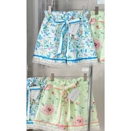 Aviva studio 🩵 Floral Fabric Shorts