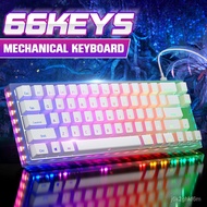 [new]GamaKay K66 Mechanical Keyboard 66 Keys Gateron Switch Hot Swappable Tyce-C Wired RGB Backlit G