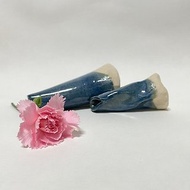 【物喜工作室】海參藍 手捏小花器