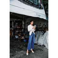 TBY JEANS by Beary สุดปัง ยีนส์ทรงขากระบอกใหญ่ เพิ่มดีเทลเก๋ๆ เอวติดกระดุม 2 เม็ด รุ่น T3116