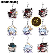 Honkai Game: Star Rail Acheron Keychain Emoji acrylic Pendant - DH