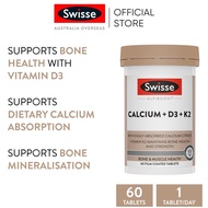 Swisse Ultiboost Calcium + D3 + K2 60 Tablets (EXP: 08 2028)