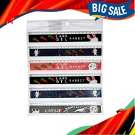 (6pcs) Cartoon Ruler, Plastic Ruler, Rabbit Ruler Cute Rabbit Carrots Plastic Ruler 20CM