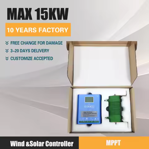 Fast Delivery Wind And Solar Hybrid System 8KW 10KW 15KW 12V-48V Powerful Controller Boost Charge Wi