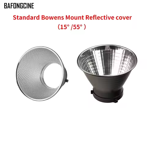 BAFONGCINE Universal 15° 55° Bowens Mount Hyper Reflector Standard Cover For Aputure Godox Jinbei Bo