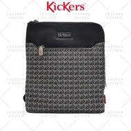 Kickers Unisex Monogram Series Genuine Leather Coated Canvas Sling Bag #KICS79411