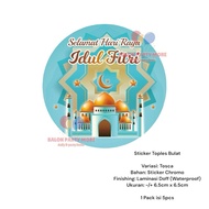 (1 PACK CONTAINS 5 PCS) TONGUE ROUND STICKER FOR JARS / MINAL AIDIN PARCEL PARCEL DECORATION STICKER