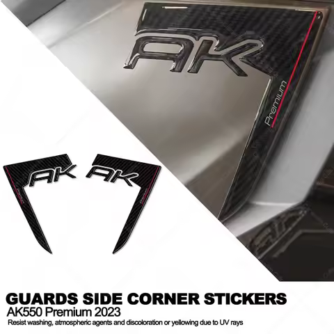 Waterproof Protective Sticker Motorcycle Guards Side Corner Stickers 3D Epoxy Resin Sticker For Kymc