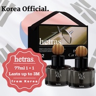 "Korea Official" hetras Premium Car Diffuser Set 77ml 1 + 1 | Long-Lasting Luxury Fragrance Air Fres