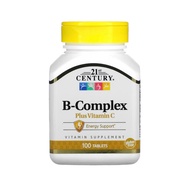 21st Century, B-Complex Plus Vitamin C, 100 Tablets, Best by: 11/26