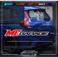 Cutting sticker me garage