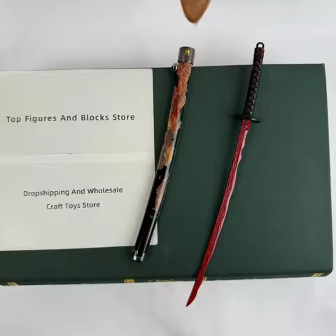 Elden Rivers of Blood Sword Replica Ring 23cm/9.05in Zinc Alloy Model with spring release scabbard, 