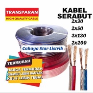 Kabel Transparan/Kabel Monster/Kabel Serabut / 2x30 2x50 2x120 2x200