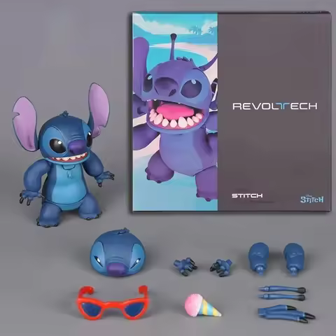 KAIYODO Lilo & Stitch Revoltech Stitch Test Sample 626 Anime Action Figures Model Custom Toys Birthd