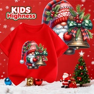 (24 Hours Delivery) kids Highness Christmas Festival Red shirt Round Neck t-shirt T808