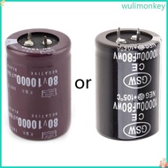 WU 35x50mm 80V 10000uF Electrolytic Capacitor Filter Current Condenser For  Am