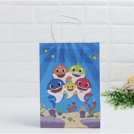 [SG Seller] 10pcs Baby Shark Birthday Party Paper Bag Goodie Gift Unicorn Mermaid