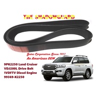 9PK2250 Land Cruiser VDJ200L Drive Belt 1VDFTV Diesel Engine 99369-K2250 Gates