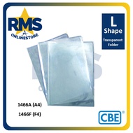 CBE 1466A (A4) / 1466F (F4) L Shape Transparent Folder / Document Holder