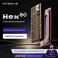 ข้อต่อแม่เหล็ก ATK Hex80 QK แป้นพิมพ์แนวแกนเล่นเกมและอีสปอร์ตคีย์บอร์ดแบบกลไกคอมพิวเตอร์เดสก์ท็อป