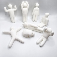 8x Paintable Meccha Chameleon 3D Printed Characters White | Paintable 3D Figure