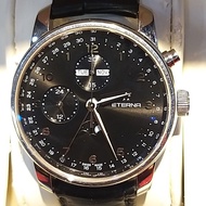 綺年華自動日月星期計時月相手錶