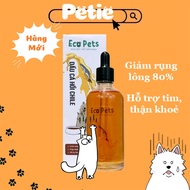 Salmon Oil for Dogs and Cats EcoPets/Helloconsen 100ml - Nourishes Soft, Silky Fur, Boosts Immunity 
