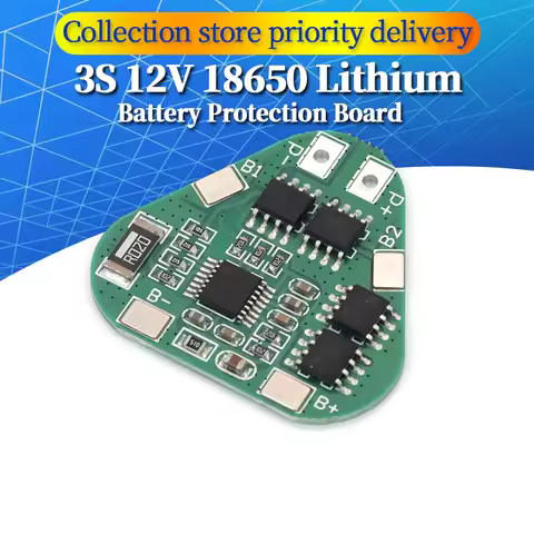3S 12V 18650 Lithium Battery Protection Board 11.1V 12.6V overcharge over-discharge protect 8A 3 Cel