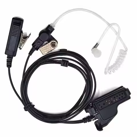 New Air Tube Earpiece PPT Mic Headset Microphone for Motorola HT1000 XTS2500 XTS2250 MTS2000 MT2000