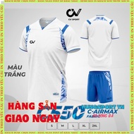 CV C550 white soccer jersey without logo, breathable and durable HUNGSPORT TN